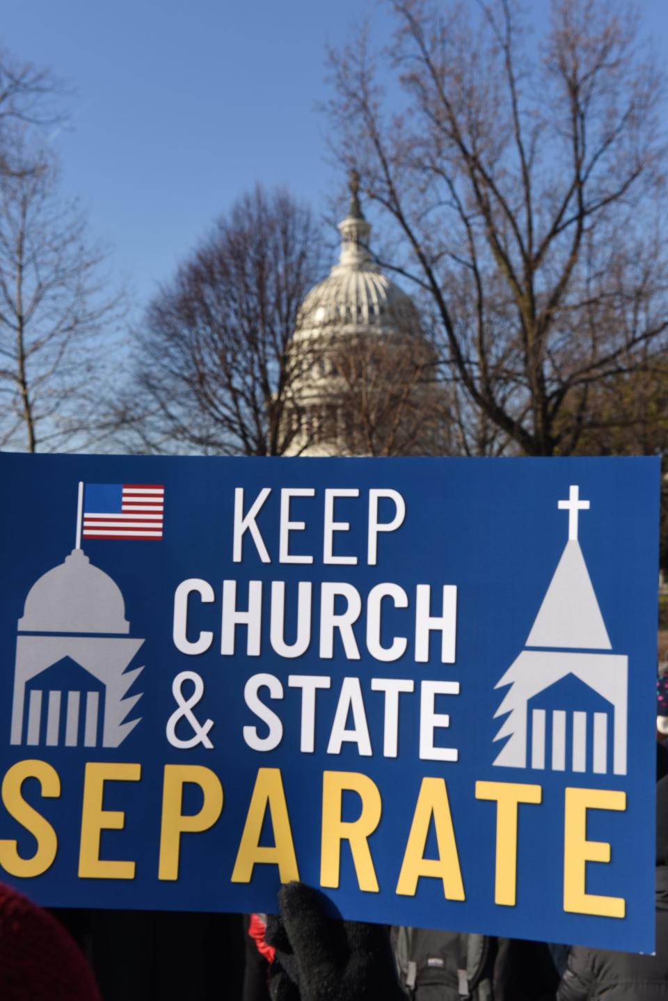 Protest over a Supreme Court case in Washington, D.C., on Jan. 22, 2020.