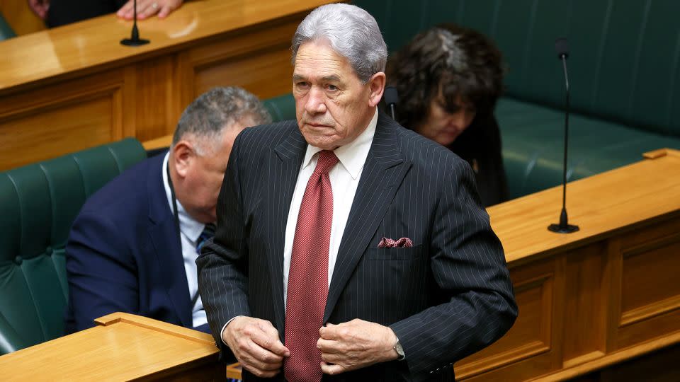 Deputy Prime Minister and New Zealand First leader Winston Peters pictured during the state opening of the country's parliament in December. - Hagen Hopkins/Getty Images