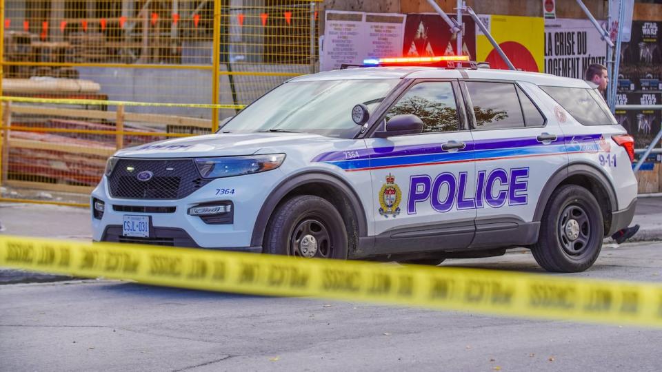 An Ottawa Police Service cruiser at the scene of a crime photographed on Oct. 18, 2023.