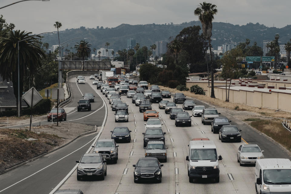 Tráfico en una autopista en Los Ángeles, el 25 de mayo de 2023. (Mark Abramson/The New York Times).