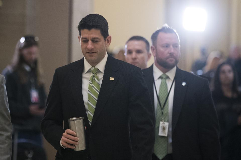Speaker Paul Ryan has been trying to whip the GOP into supporting the bill. Many members of congress will still vote no. Source: Getty Images