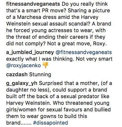 Fans have left comments on Roxy's post. Source: Instagram