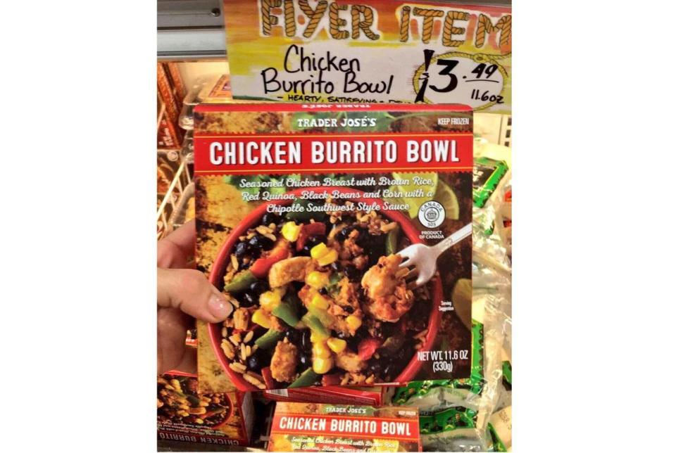 Healthiest: Trader Joe’s Chicken Burrito Bowl