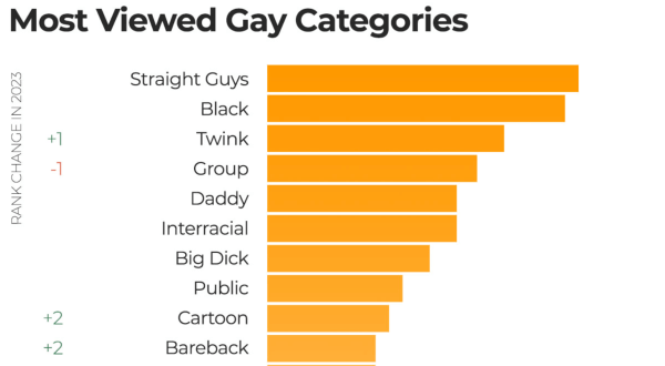 Best gezochte homocategorieÃ«n op PornHub in 2023