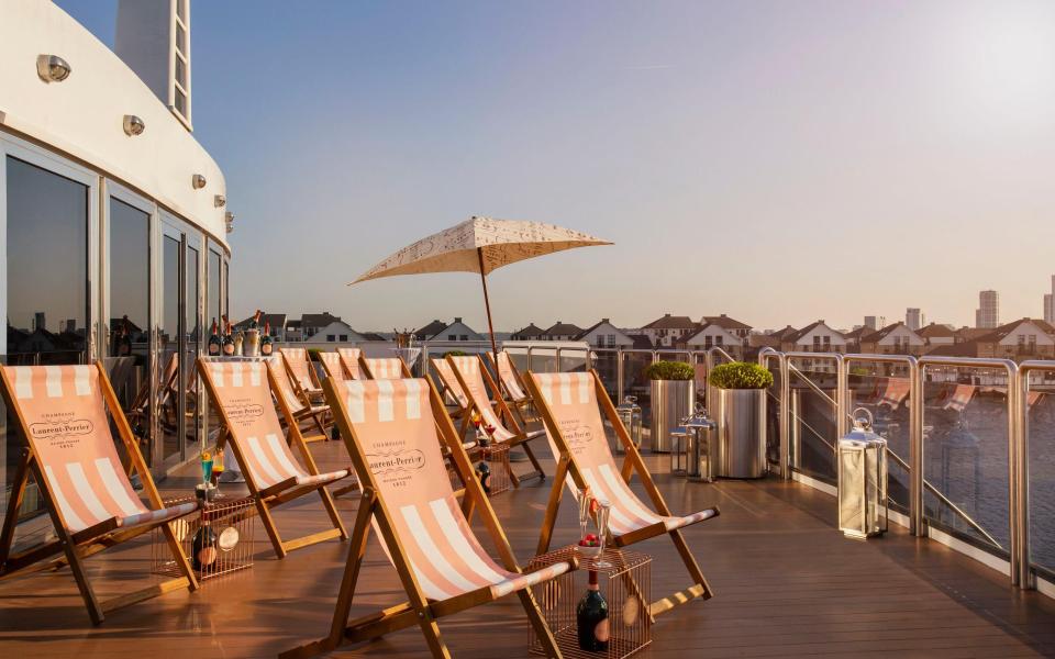 Royal Victoria Dock’s Sunborn Yacht Hotel will reopen its three magnificent sundecks