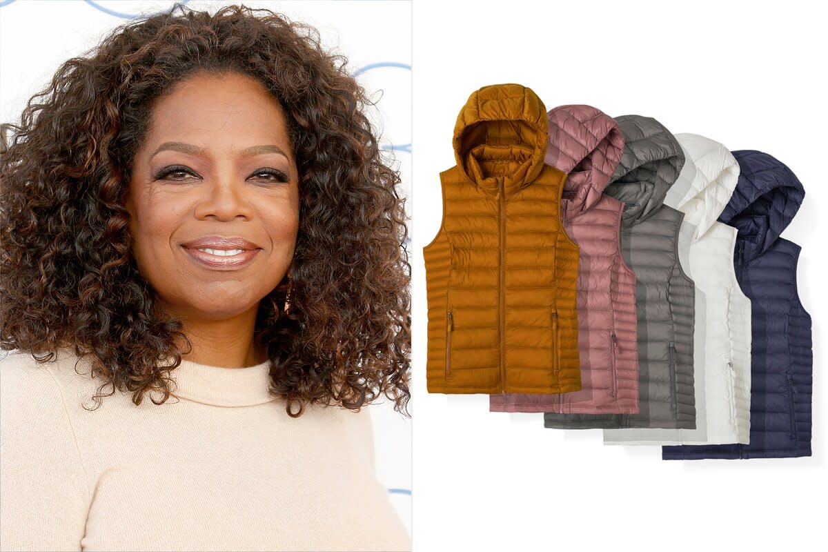 oprah winfrey; quilted vests