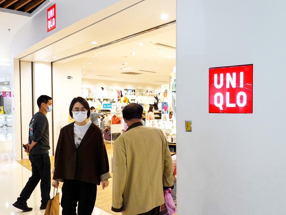 A Uniqlo clothing store is open in Changzhou