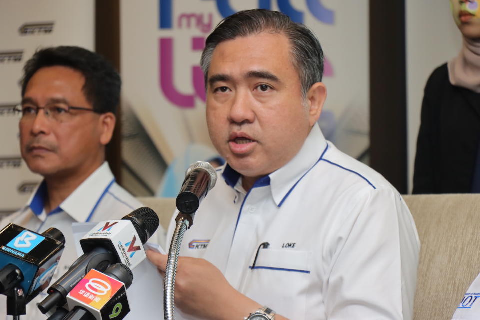 A picture of Anthony Loke, the transport minister of Malaysia in 2023