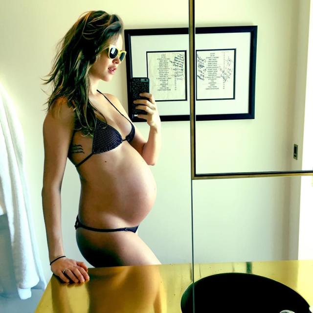 Behati Prinsloo Rocks a Tiny Bikini at 34 Weeks Pregnant: See the