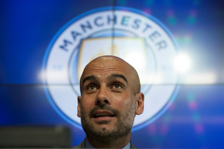 Pep Guardiola led Manchester City to the Premier League title in 2017/18