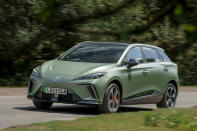 <p>The XPower version of the MG 4 EV will make its public debut at Goodwood, complete with more aggressive styling tweaks and an upgraded powertrain that delivers 429bhp and 443lb ft of torque through all four wheels. The result is a 0-62mph time of 3.8sec, putting it on par with the likes of the Mercedes-AMG A45. Unlike that hot hatch, though, the 4 XPower costs from £36,495.</p>
