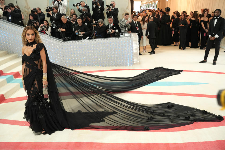 Rita Ora attends The 2023 Met Gala Celebrating "Karl Lagerfeld: A Line Of Beauty" at The Metropolitan Museum of Art