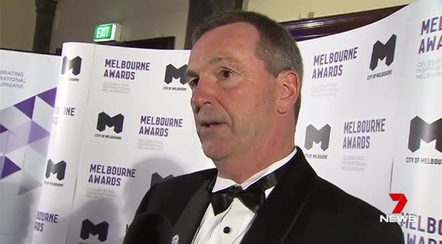 Cure for MND Foundation Patron and Vice Chairman Neale Daniher has been named this year's Melburnian of the Year, receiving the city's highest accolade. Picture: 7 News