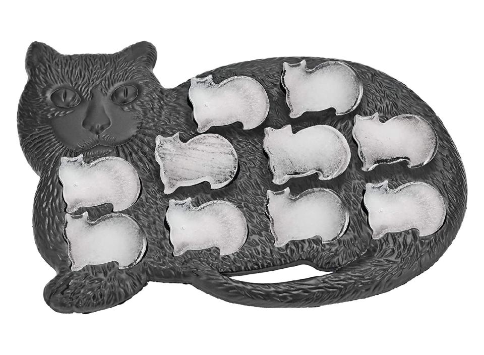 Treats are for people too, like this funky cat-shaped ice maker. (Source: Amazon)