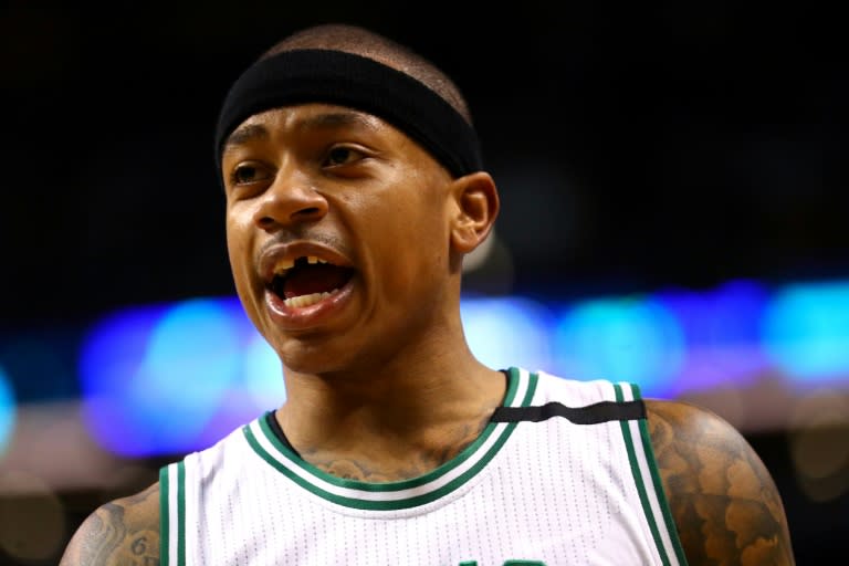 Isaiah Thomas of the Boston Celtics contributed nine assists as the Celtics battled back against the Washington Wizards