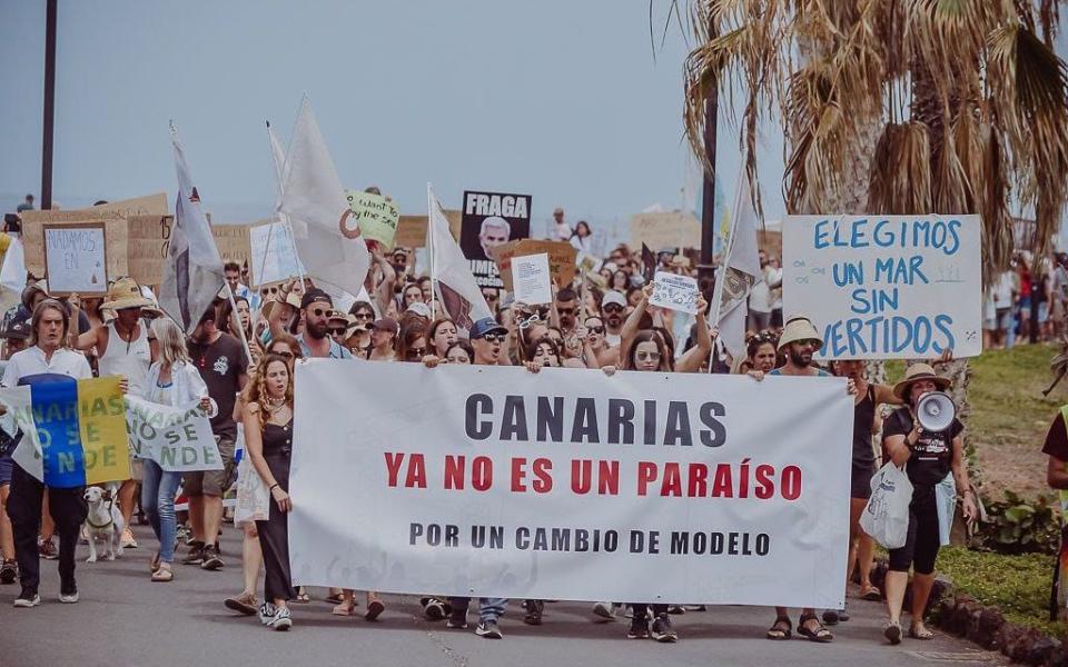 Anti-tourism demonstrations in Tenerife