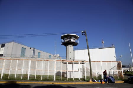 A general view shows the Santa Martha Acatitla prison, where former social development minister Rosario Robles was taken into custody, in Mexico City