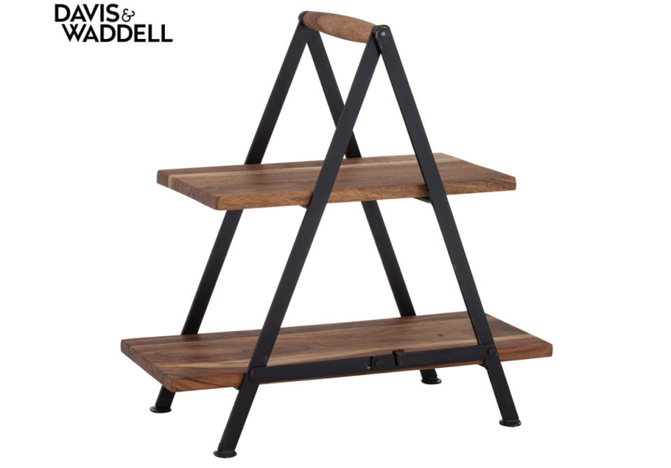 Davis & Waddell 48cm Fine Foods 2-Tier Serving Stand, $84 from Catch.com. Photo: Davis & Waddell.