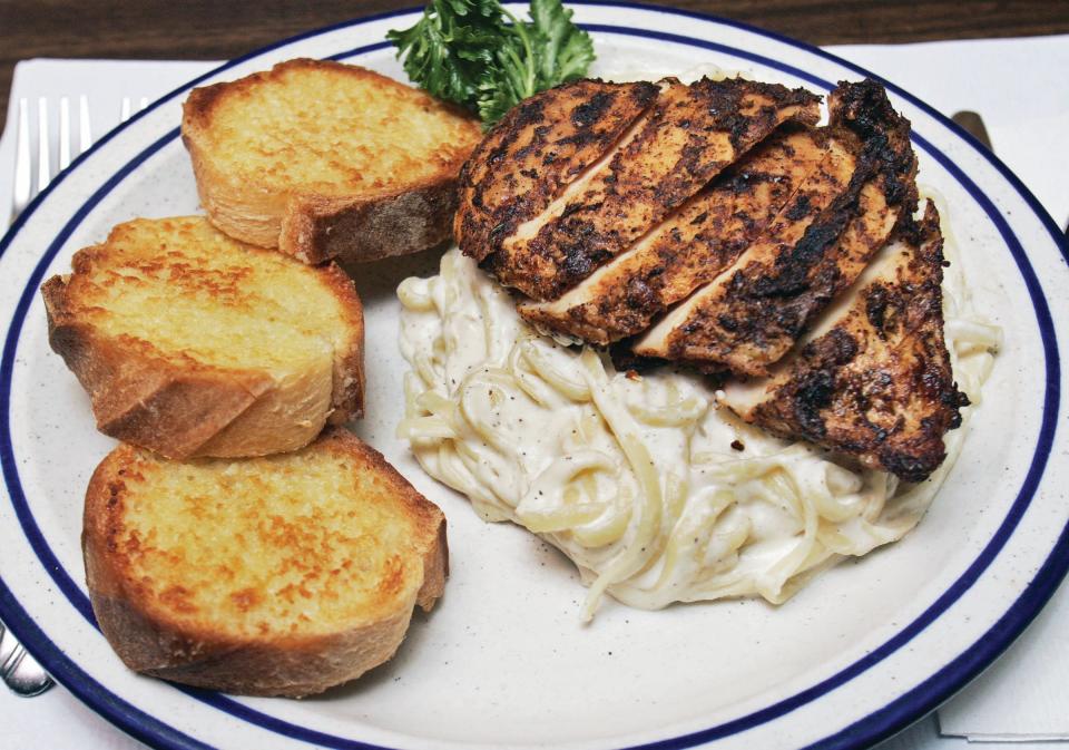 Cajun Chicken Alfredo at Jesse's Embers in Des Moines.