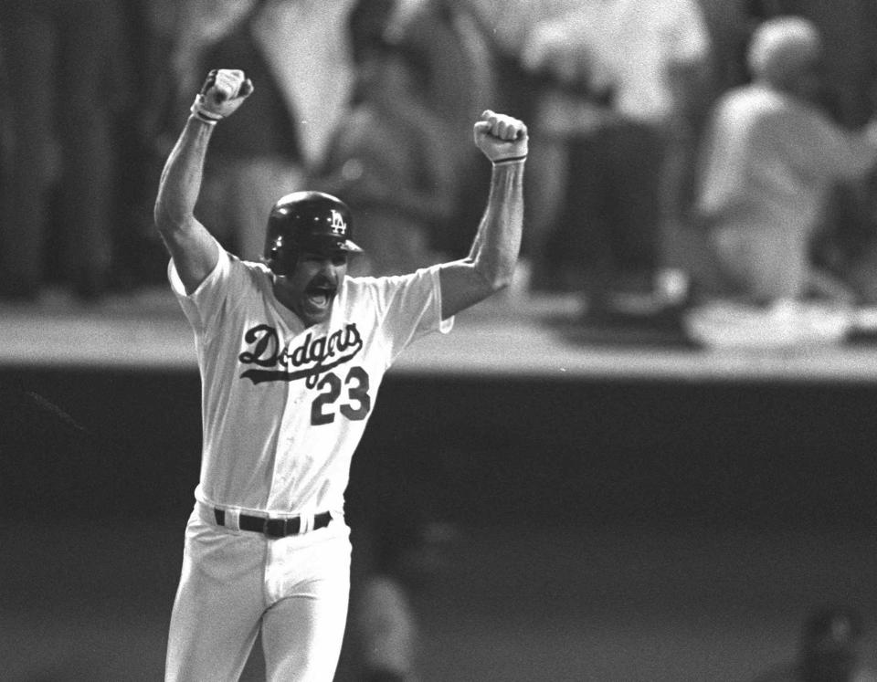 Kirk Gibson’s famous 1988 World Series homer for the Dodgers. (AP)