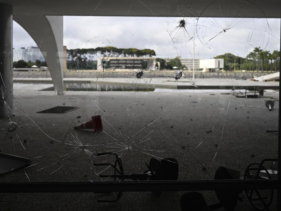 A view from the Planalto Presidential Palace after the supporters of Brazil's former President Jair Bolsonaro raided the Palace, in Brasilia, Brazil