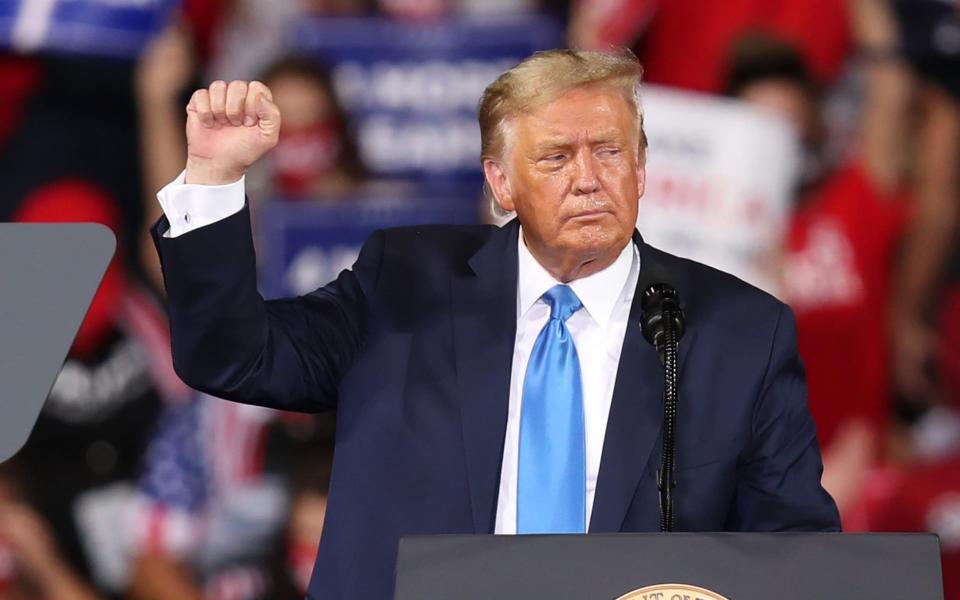 Donald Trump at a rally in Jacksonville, Florida - Joe Raedle/Getty Images