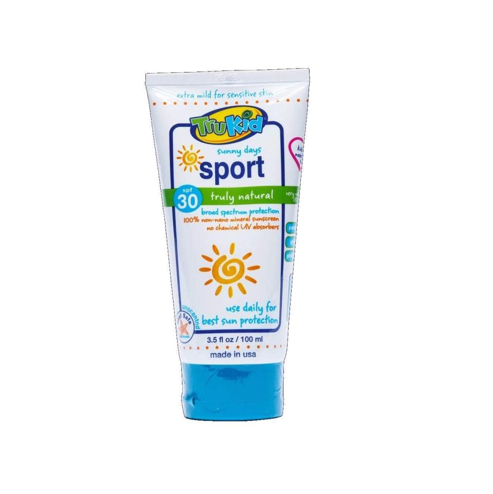 6) Sunny Days Sport Mineral Sunscreen SPF 30
