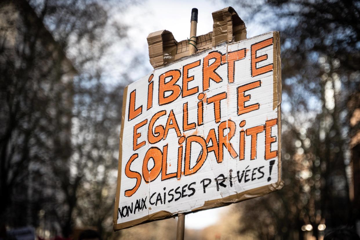 Les caisses de grève montent en puissance dans le mouvement contre les retraites (photo d’illustration prise le 31 janvier 2023 à Toulouse)