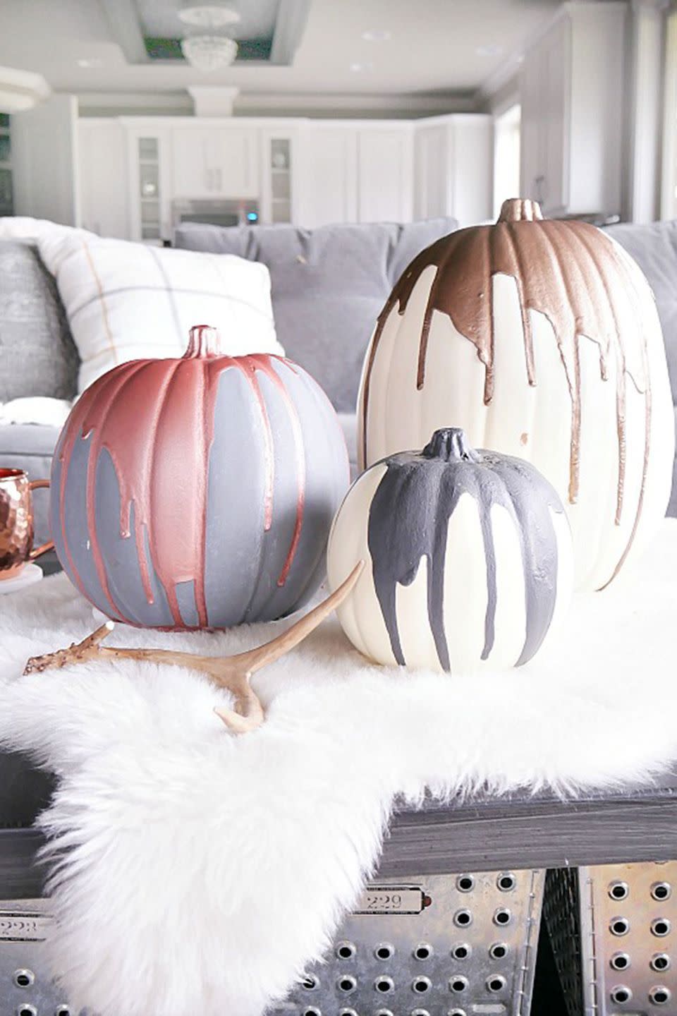 Modern Metallic Pumpkins