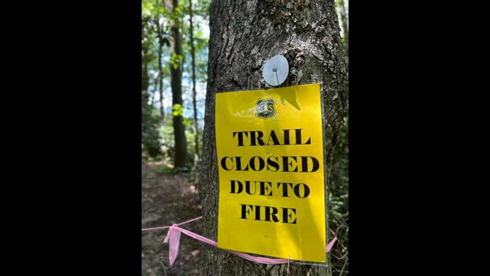 Trail closures are in place for the Mountains to Sea Trail from the north fork of the Catawba River to Dobson Knob Road on the west side of Linville Gorge in McDowell County, rangers said. U.S. FOREST SERVICE