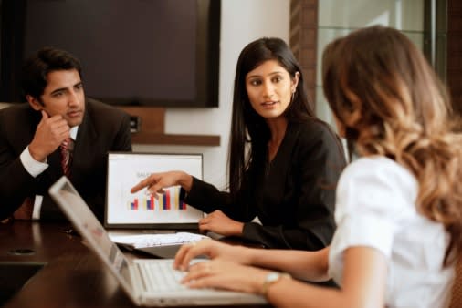 Businesspeople in meeting