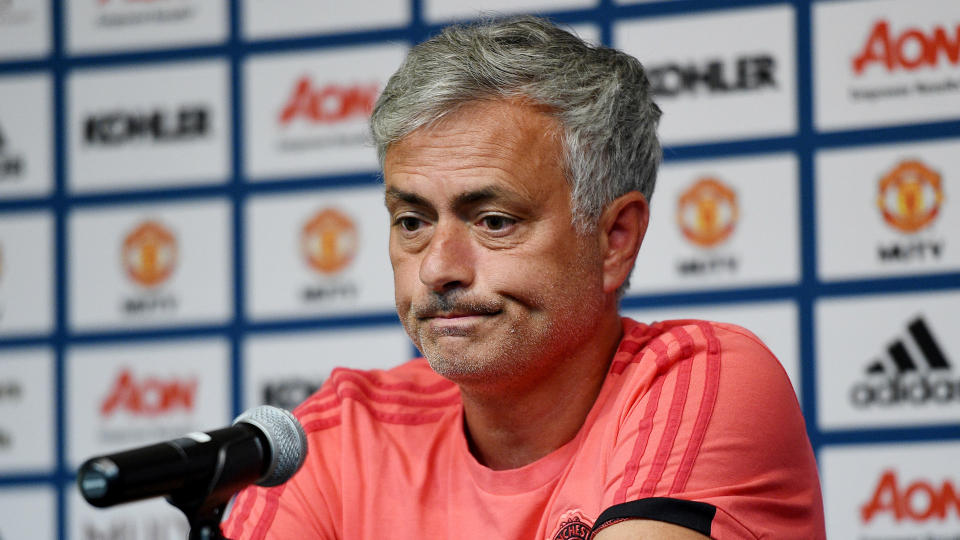 Jose Mourinho often cut an unhappy figure on United’s pre-season tour of America