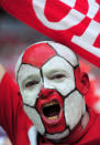 WROCLAW, POLAND - JUNE 16: A Poland fan enjoys the atmopshere ahead of the UEFA EURO 2012 group A match between Czech Republic and Poland at The Municipal Stadium on June 16, 2012 in Wroclaw, Poland. (Photo by Jamie McDonald/Getty Images)