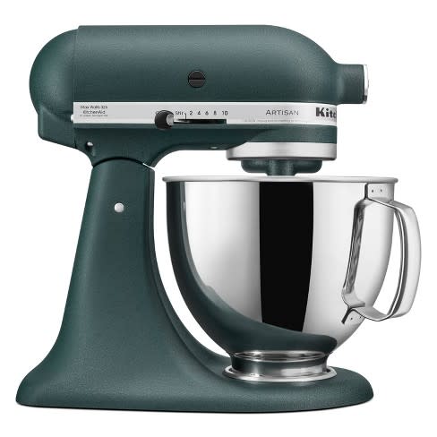 Introducing an exclusive color for the KitchenAid(R) Artisan(R) Stand Mixer in Pebbled Palm. Made by KitchenAid in partnership with Hearth & Hand(TM) with Magnolia.