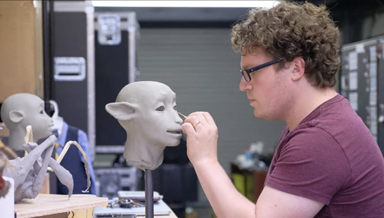 Toby Froud works on The Dark Crystal: Age Of Resistance (credit: Netflix) 