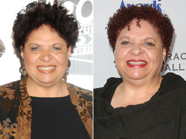 <p>Gregg DeGuire/FilmMagic ; Paul Archuleta/Getty</p> Patricia Belcher at the 'Bones' 100th Episode Celebration in 2010. ; Patricia Belcher at the 2018 Carney Awards.