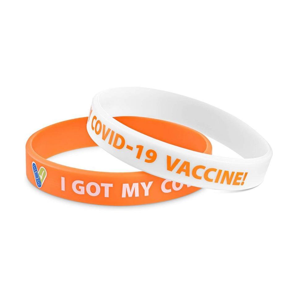 2) I Got My COVID-19 Vaccine! Silicone Bracelets