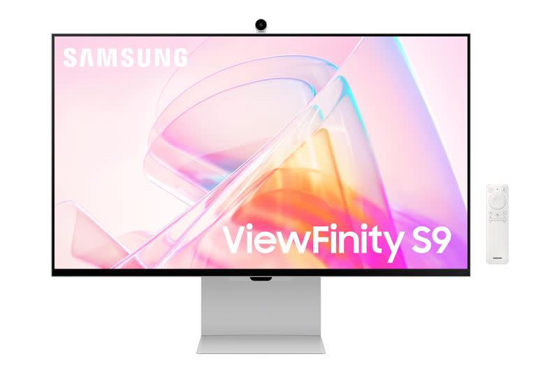 三星推出首度為創作者打造的專業顯示器ViewFinity S9平面螢幕。（圖／品牌業者提供）