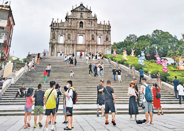 澳門前日創疫情以來單日旅客量新高。