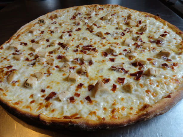 The BBQ Chicken Pizza at Via Via Pizza