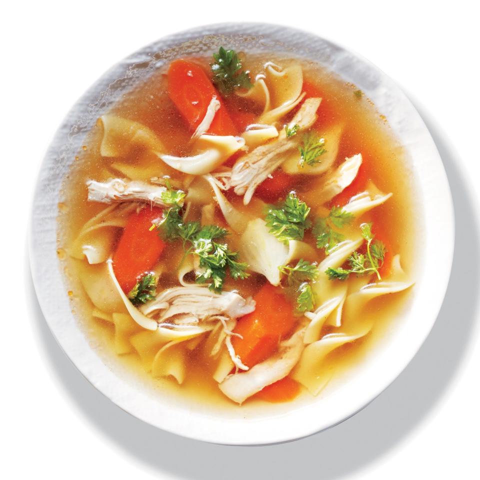 Double-Dark Chicken Noodle Soup