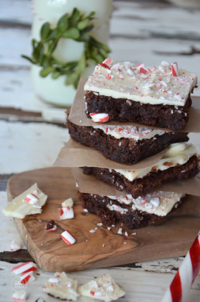 Peppermint Bark Brownies