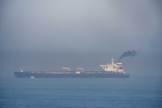 The supertanker off Gibraltar