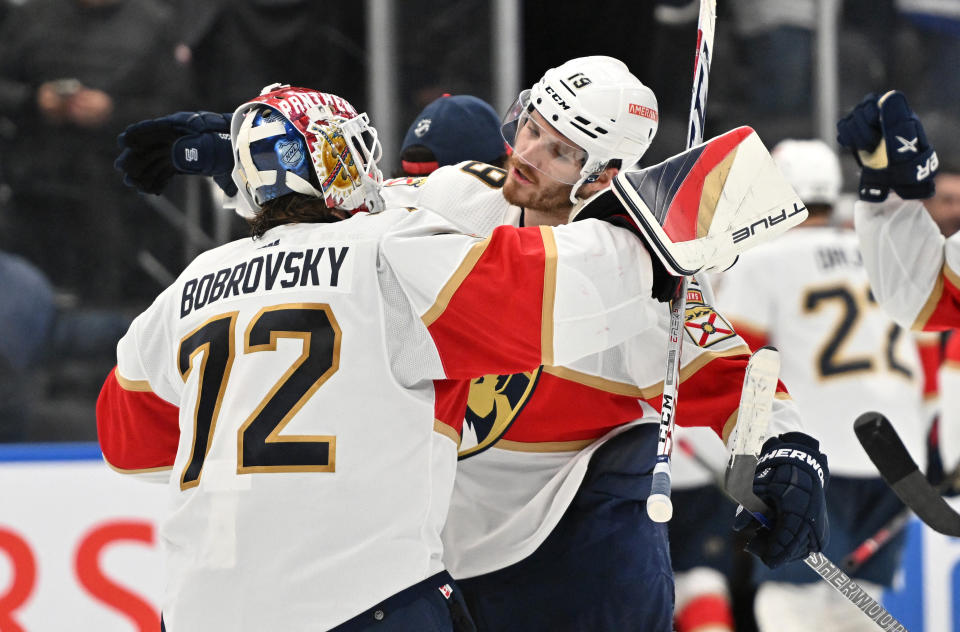 Panthers goalie Sergei Bobrovsky stood on his head in Game 2 against the Maple Leafs. (Dan Hamilton-USA TODAY Sports)