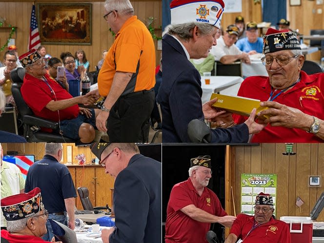 Eugene Chavis was recently honored by the Verona post of the VFW for his service to the organization.