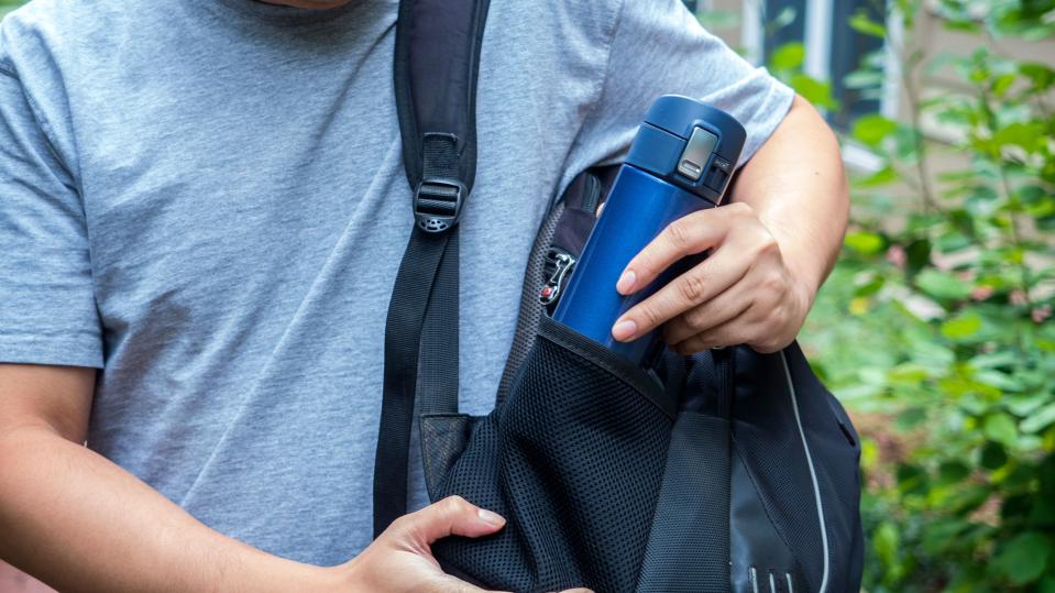 Only the black model is on sale, but we love this travel mug in any color!