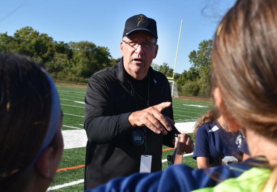 Atlantis Charter School girls soccer coach Joseph Keiser