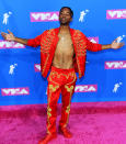 <p>Algee Smith attends the 2018 MTV Video Music Awards at Radio City Music Hall on August 20, 2018 in New York City. (Photo: Nicholas Hunt/Getty Images for MTV) </p>