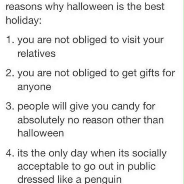 12) Why Halloween Is the Best Holiday