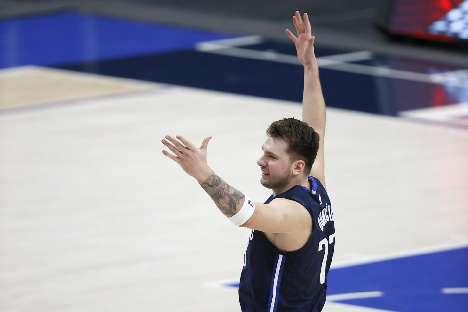 Luka Doncic of the Dallas Mavericks